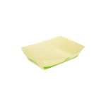 Karat Earth 2.0 lb Bamboo Natural Food Tray, Generic Print - 1,000 pcs - Image 2