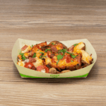 Karat Earth 2.0 lb Bamboo Natural Food Tray, Generic Print - 1,000 pcs - Image 4