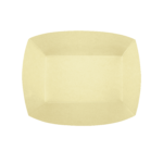 Karat Earth 2.5 lb Bamboo Natural Food Tray, Generic Print - 500 pcs - Image 3