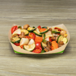 Karat Earth 2.5 lb Bamboo Natural Food Tray, Generic Print - 500 pcs - Image 7