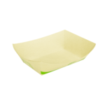 Karat Earth 3.0 lb Bamboo Natural Food Tray, Generic Print - 500 pcs - Image 2