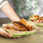 Karat Earth 5.0 lb Bamboo Natural Food Tray, Generic Print - 500 pcs - Image 3