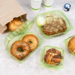 Karat Earth 6''x6'' PLA Hinged Containers, Green - 500 pcs - Image 4