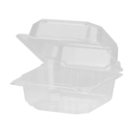 Karat Earth 6''x6'' PLA Hinged Containers - 500 pcs - Image 3