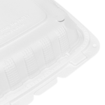 Karat Earth 8" x 8" Mineral Filled PP Hinged Container, White - 200 pcs - Image 6