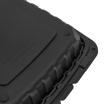 Karat Earth 9" x 9" Mineral Filled PP Hinged Container, Black - 120 pcs - Image 6