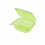 Karat Earth 12oz PLA Hinged Deli Container, Green - 200 pcs - Image 2
