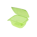 Karat Earth 16oz PLA Hinged Deli Container, Green - 200 pcs - Image 5