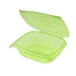 Karat Earth 24oz PLA Hinged Deli Container, Green - 200 pcs - Image 6