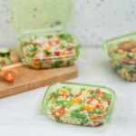 Karat Earth 8oz PLA Hinged Deli Container, Green - 200 pcs