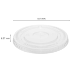 Karat Earth PLA Flat Lid for 32oz Cup (107mm) - 500 pcs - Image 6