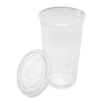 Karat Earth PLA Flat Lid for 32oz Cup (107mm) - 500 pcs - Image 8