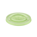 Karat Earth 98mm PLA Flat Lids for 12-24oz Cups, Green - 1,000 pcs - Image 2