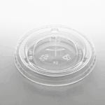 Karat Earth 78mm PLA Flat Lid for 10oz PLA Cup - 1,000 pcs - Image 2