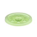 Karat Earth 104.5mm PLA Flat Lids for 32oz Paper Cold Cups, Green - 600 pcs - Image 2