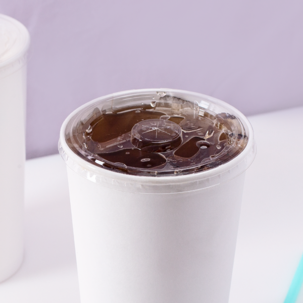 Karat Earth PLA Flat Lid for 44oz Paper Cold Cup (115mm) - 480 pcs