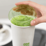 Karat Earth 90mm PLA Flat Lids for 12-22oz Cold Cups, Green - 1,000 pcs - Image 2