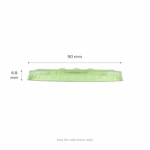 Karat Earth 90mm PLA Flat Lids for 12-22oz Cold Cups, Green - 1,000 pcs - Image 3