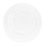 Karat Earth 114.6mm Compostable Fiber Paper Flat lid for 12-16 oz Paper Food Container & 24-32 oz Gourmet Food Container - 500 pcs - Image 2