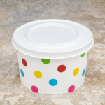 Karat Earth 127mm Compostable Fiber Paper Flat lid for 20 oz Paper Food Container - 600 pcs - Image 9