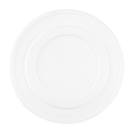 Karat Earth 142mm Compostable Fiber Paper Flat lid for 24-32 oz Paper Food Container - 600 pcs - Image 6