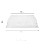 Karat Earth 98mm PLA Dome lids for 12-24 PLA cup, Wide opening - 1,000 pcs - Image 5