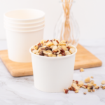 Karat Earth Eco-Friendly 10oz Paper Cold/ Hot Food Container (90.8mm), White - 1,000 pcs - Image 2