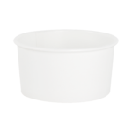 Karat Earth Eco-Friendly 6oz Paper Cold/ Hot Food Container (90.8mm), White - 1,000 pcs - Image 3