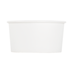 Karat Earth Eco-Friendly 6oz Paper Cold/ Hot Food Container (90.8mm), White - 1,000 pcs - Image 6