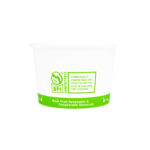 Karat Earth 8oz Eco-Friendly Paper Food Containers (90.8mm), Generic Print - 1,000 pcs - Image 4