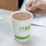 Karat Earth 12oz Eco-Friendly Insulated Paper Hot Cups (90mm), Generic Print- 500 pcs