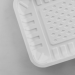 Karat Earth 8.5”x6” Mineral Filled PP Meat Tray, Rectangular, White - 500 pcs - Image 6