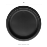 Karat Earth 9" Mineral Filled PP Round Plates, Black - 500 pcs - Image 3