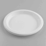 Karat Earth 9" Mineral Filled PP Round Plates, White - 500 pcs - Image 2
