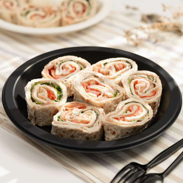 Karat Earth 10.25" Mineral Filled PP Round Plates, Black - 500 pcs