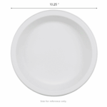 Karat Earth 10.25" Mineral Filled PP Round Plates, White - 500 pcs - Image 7