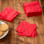 [1,000 ct] 9.5" x9.5" Beverage Napkins, Red - Image 3