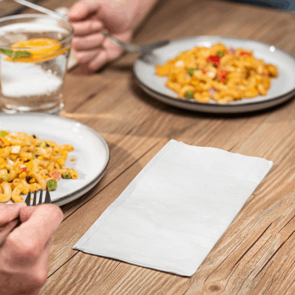 [2,000 ct] 17" x17" Premium Dinner Napkins, White