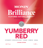Monin Brilliance Yumberry Red  Natural Energy - Bottle (64oz) - Image 2