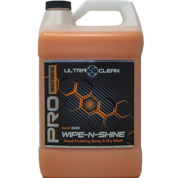 Ultra Clean Wipe-N-Shine #3238 Detail Finishing Spray and Dry Wash for automotive surfaces