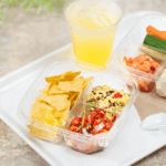 [300 ct] PET Tamper Resistant Grab N' Go Container, 3-Compartment