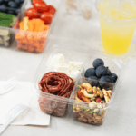 [300 ct] PET Tamper Resistant Grab N' Go Container, 4-Compartment