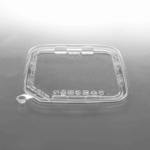 [300 ct] PET Flat Lid for Tamper Resistant Square Container - Image 2