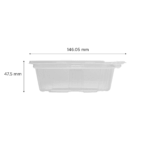 [200 ct] 12 oz PET Plastic Tamper Resistant Hinged Deli Containers with Lid - Image 4