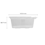 [200 ct] 16 oz PET Plastic Tamper Resistant Hinged Deli Containers with Lid - Image 4