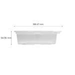 [200 sets] 24 oz PET Plastic Tamper Resistant Hinged Deli Containers with Lid - Image 4