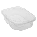 [200 sets] 24 oz PET Plastic Tamper Resistant Hinged Deli Containers with Lid - Image 2