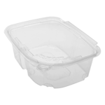 [200 sets] 32 oz PET Plastic Tamper Resistant Hinged Deli Containers with Lid - Image 2