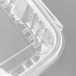 [150 sets] 36 oz PET Tamper Resistant Hinged Deli Containers w/Flat Lid, Rectangular - Image 4