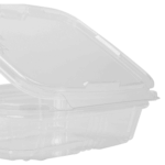 [200 sets] 8 oz PET Plastic Tamper Resistant Hinged Deli Containers with Lid - Image 2